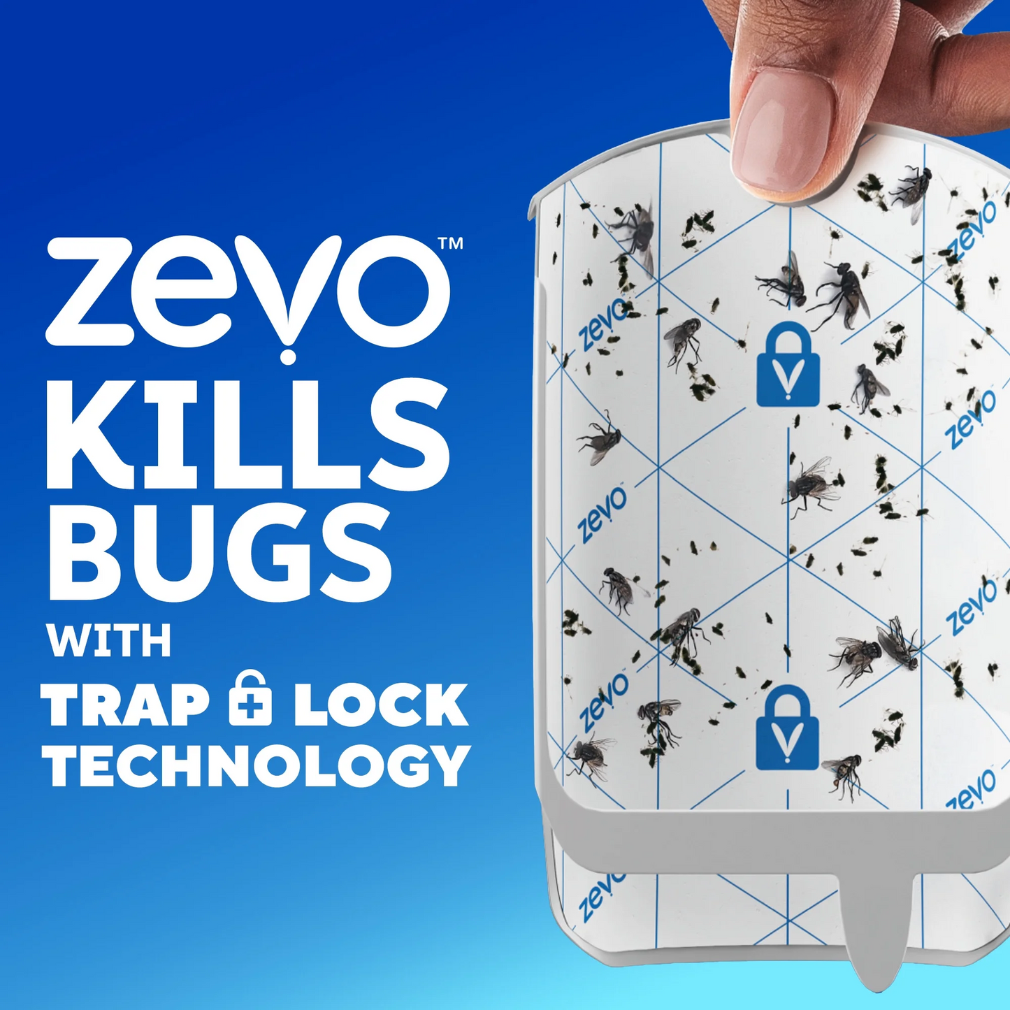 Zevo MAX Bug Catcher & Fly Trap for Indoors - Flying Insect Trap for Gnats, House & Fruit Flies - Use in Any Room - No-Mess Disposal