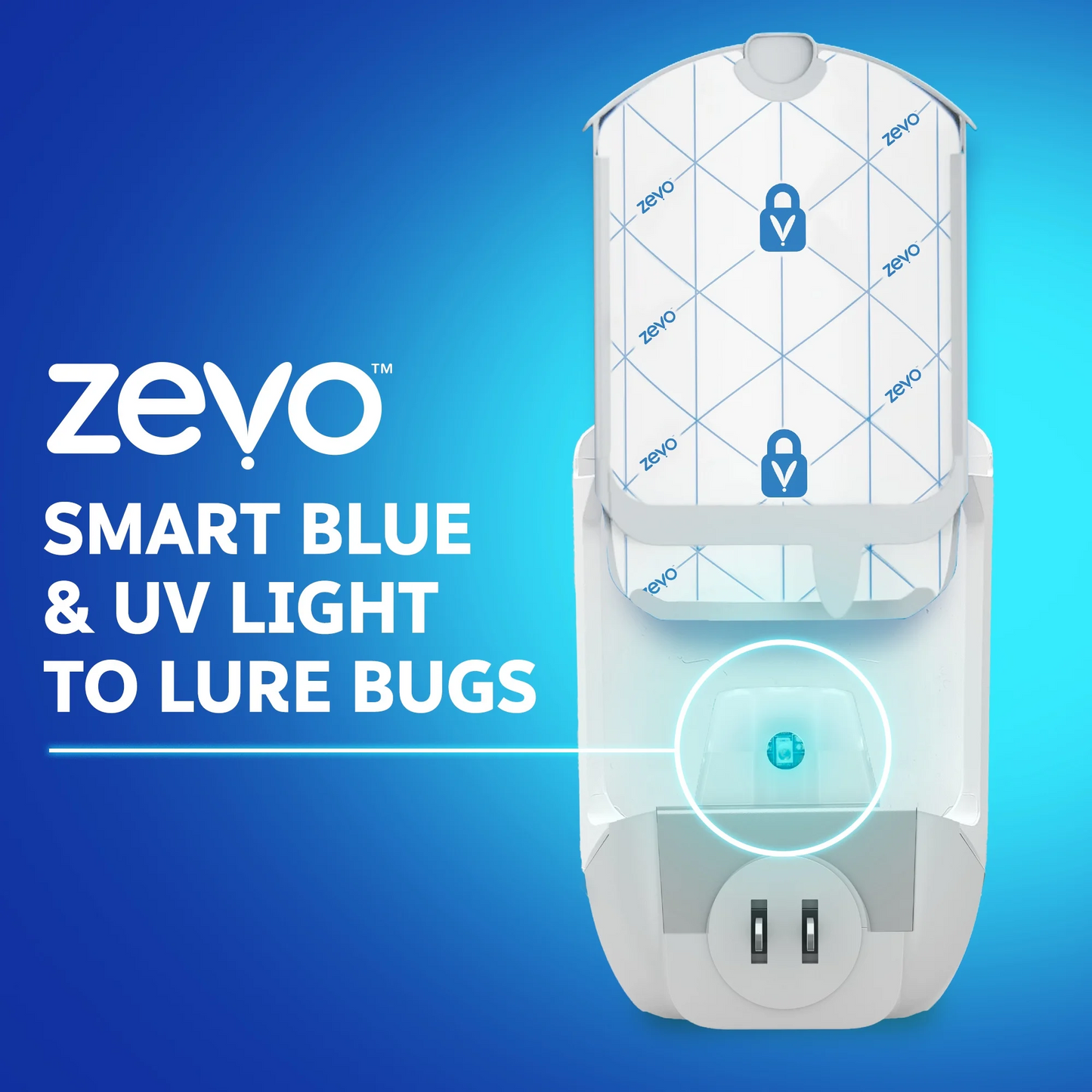 Zevo MAX Bug Catcher & Fly Trap for Indoors - Flying Insect Trap for Gnats, House & Fruit Flies - Use in Any Room - No-Mess Disposal