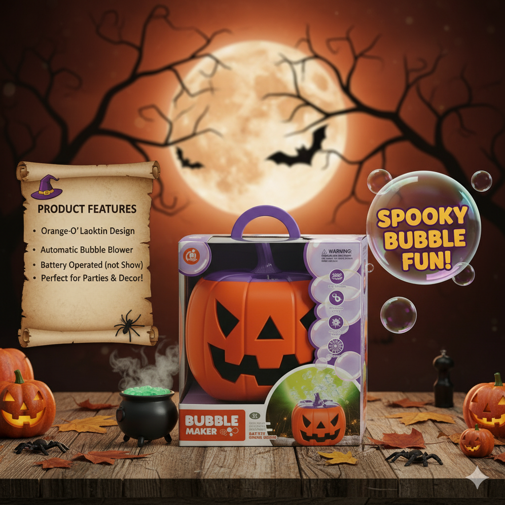 ใ๐๐ข๐ฆ๐ข๐ญ๐๐ ๐๐๐ข๐ญ๐ข๐จ๐งใ๐Spooky Fun! Haloween Pumpkin Bubble Machine