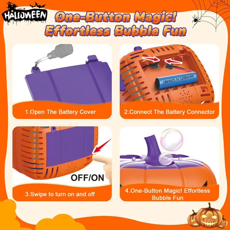 ใ๐๐ข๐ฆ๐ข๐ญ๐๐ ๐๐๐ข๐ญ๐ข๐จ๐งใ๐Spooky Fun! Haloween Pumpkin Bubble Machine