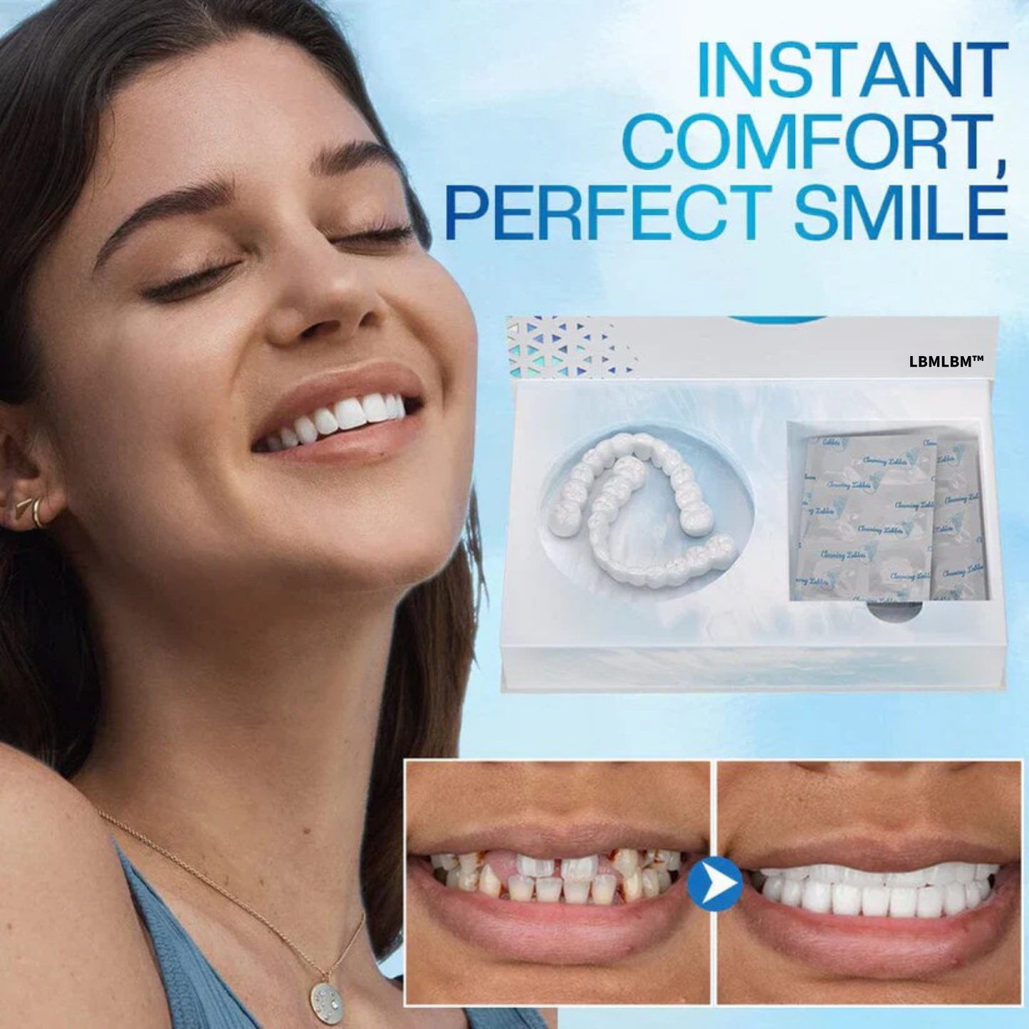 Official Store | LBMLBM™ Moldable Dentures🧑🏽⚕️Obtain American Dental Association (ADA) Certification ✅