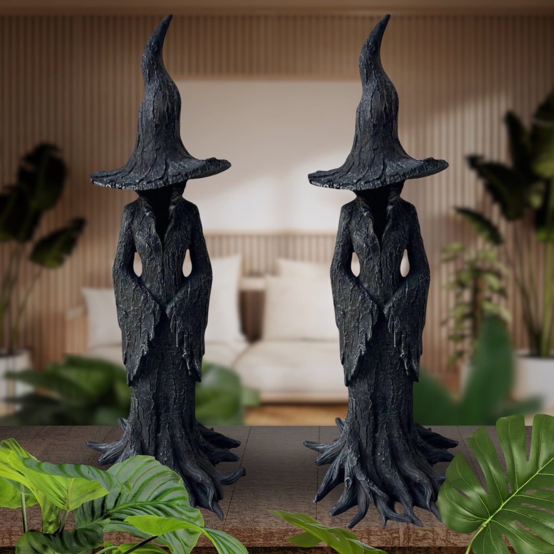 🔥LAST DAY 49% OFF - ❤️🔥🧙♀️Hand-Painted Enchanting Witch Statue: The Guardian of Your Home (✨Same as in the video)