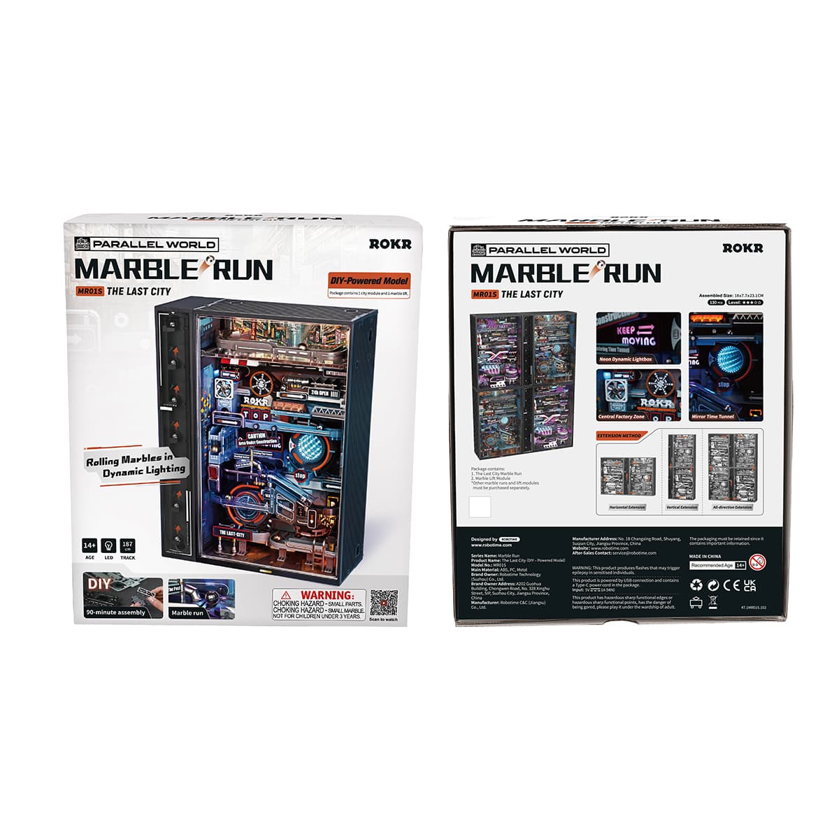 ROKR The Last City Marble Run Mechanical 3D Puzzle MR01S
