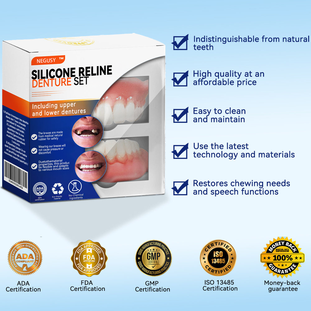 NEGUSY™ Silicone Denture Ruler Set (👩⚕️ADA Compliant Approved By Professional Dentists)
