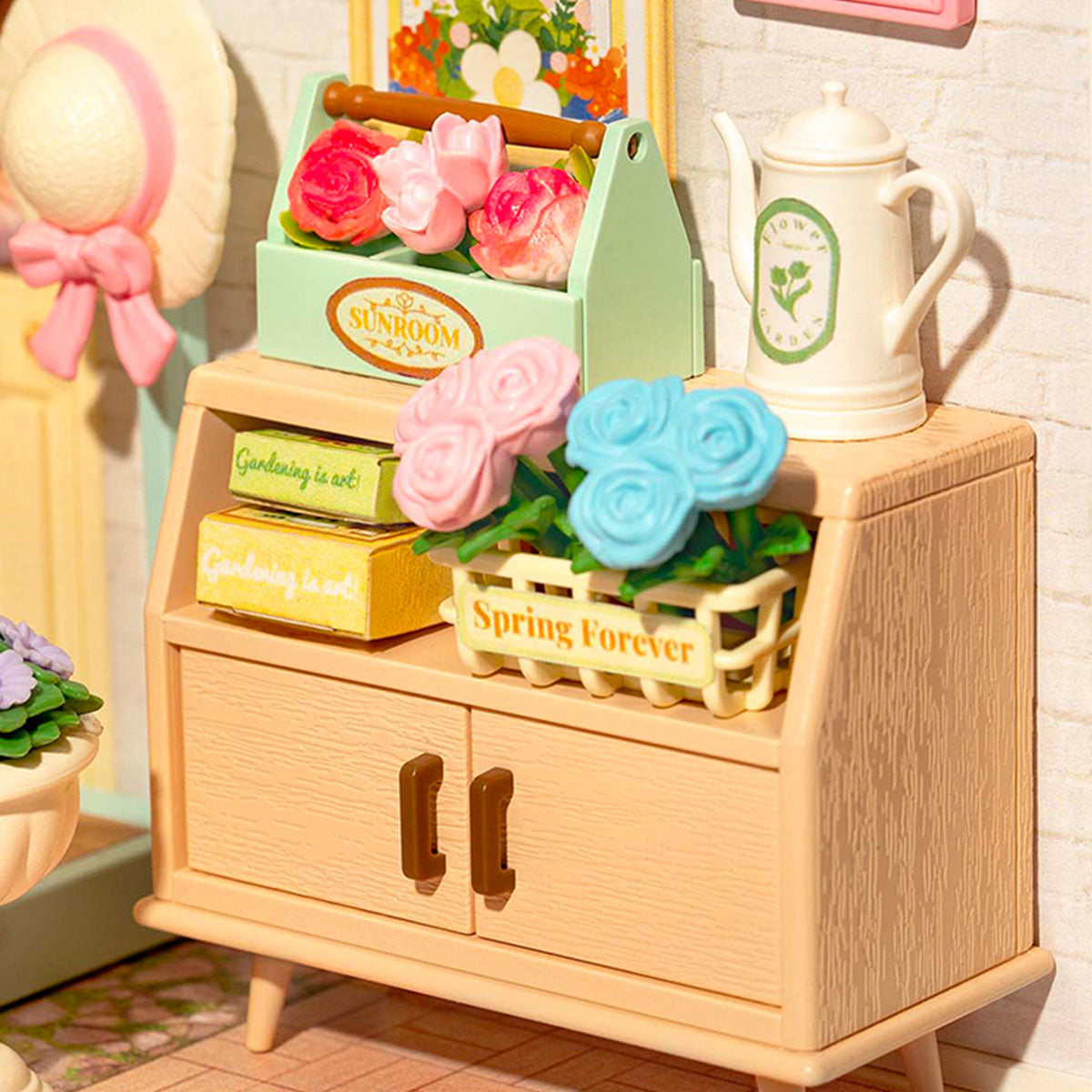 Rolife Blooming Tea Garden DIY Plastic Miniature House DW013B