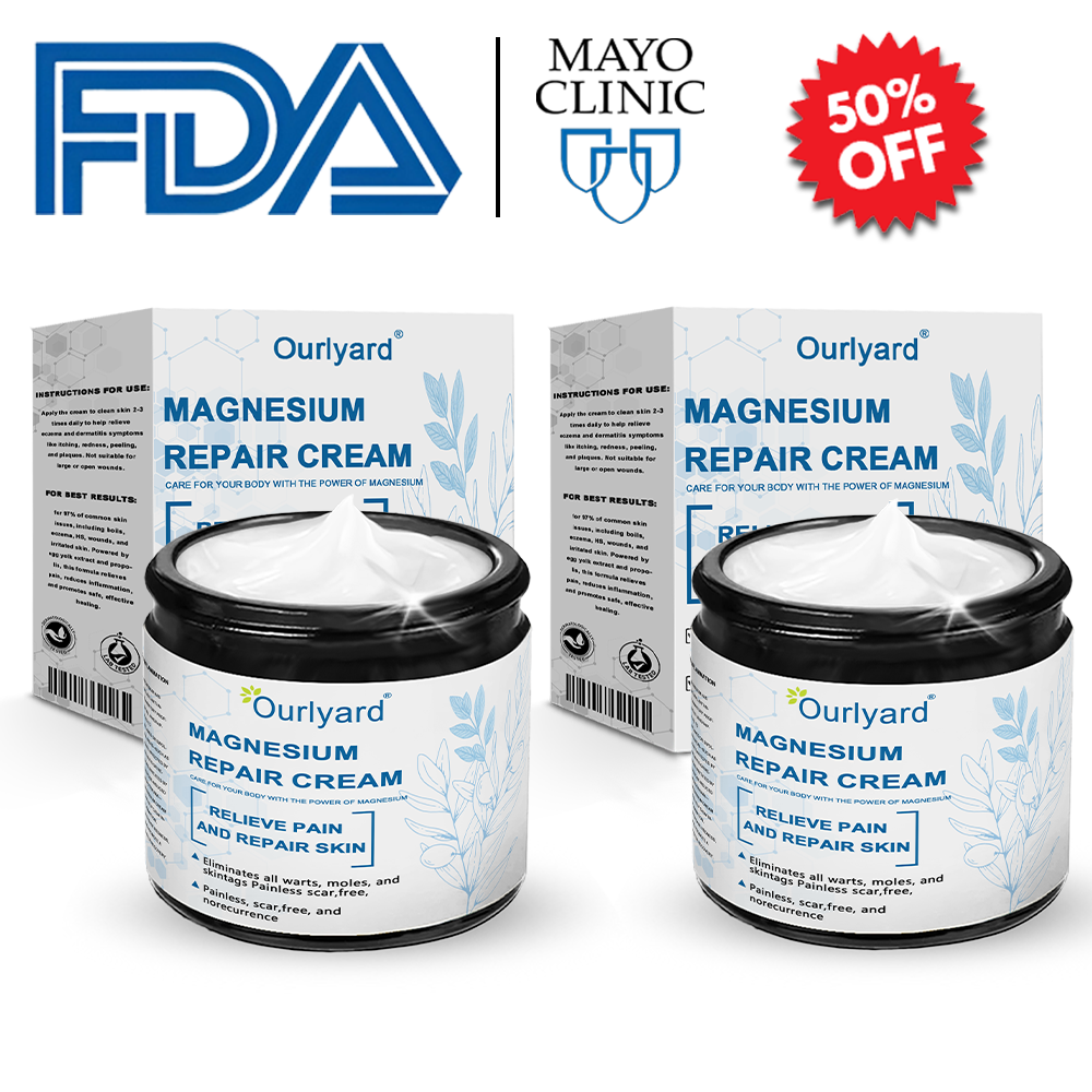 šā
Mayo Clinic Official: Magnesium skin repair cream (Eczema and Psoriasis Relief, Skin Repair, Even Tone, Acne and Dark Spot Treatment, Wart and Mole Removal)
