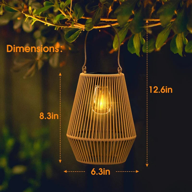 👻 Halloween Sale 49% OFF 👻 Kaliiqo™ Solar Radiant Rattan Glow Lantern