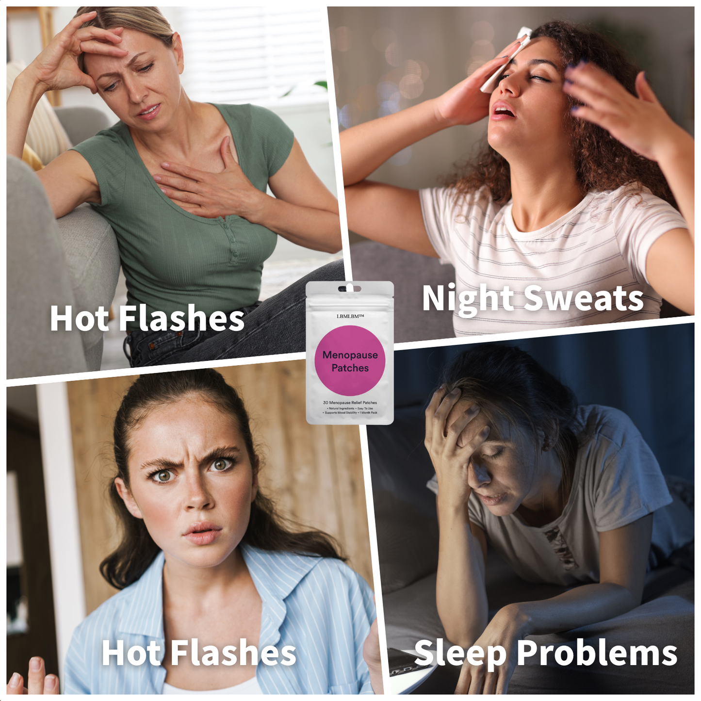 【Flash Sale 75% OFF⏰】LBMLBM™ Menopause Relief Patch – Hot Flash Cooling, Night Sweat Control & Hormone Balance 🌙(Sleep Better | Natural Relief)