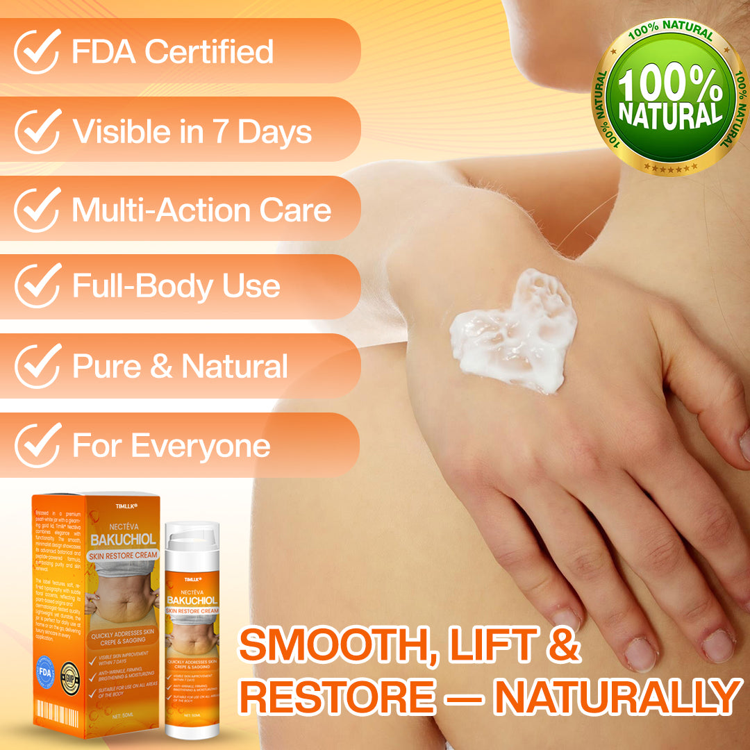 TIMLLK® Nectéva Bakuchiol Skin Restore Cream - (Anti-aging, Hydrating, Skin Firming & Lifting)