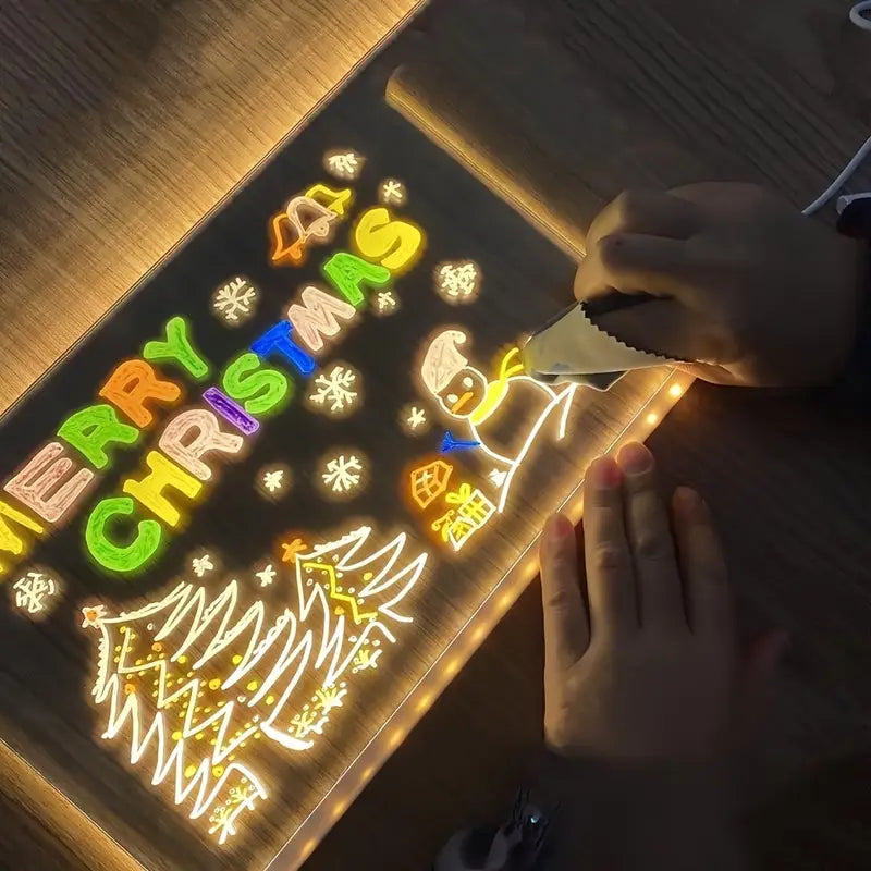 π Christmas Sale: Light-Up Acrylic Dry Erase Board! β¨