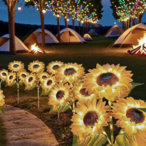 🌞Women's Equality Day - Solar LED Sunflower Garden Lights-29.6inch/75cm