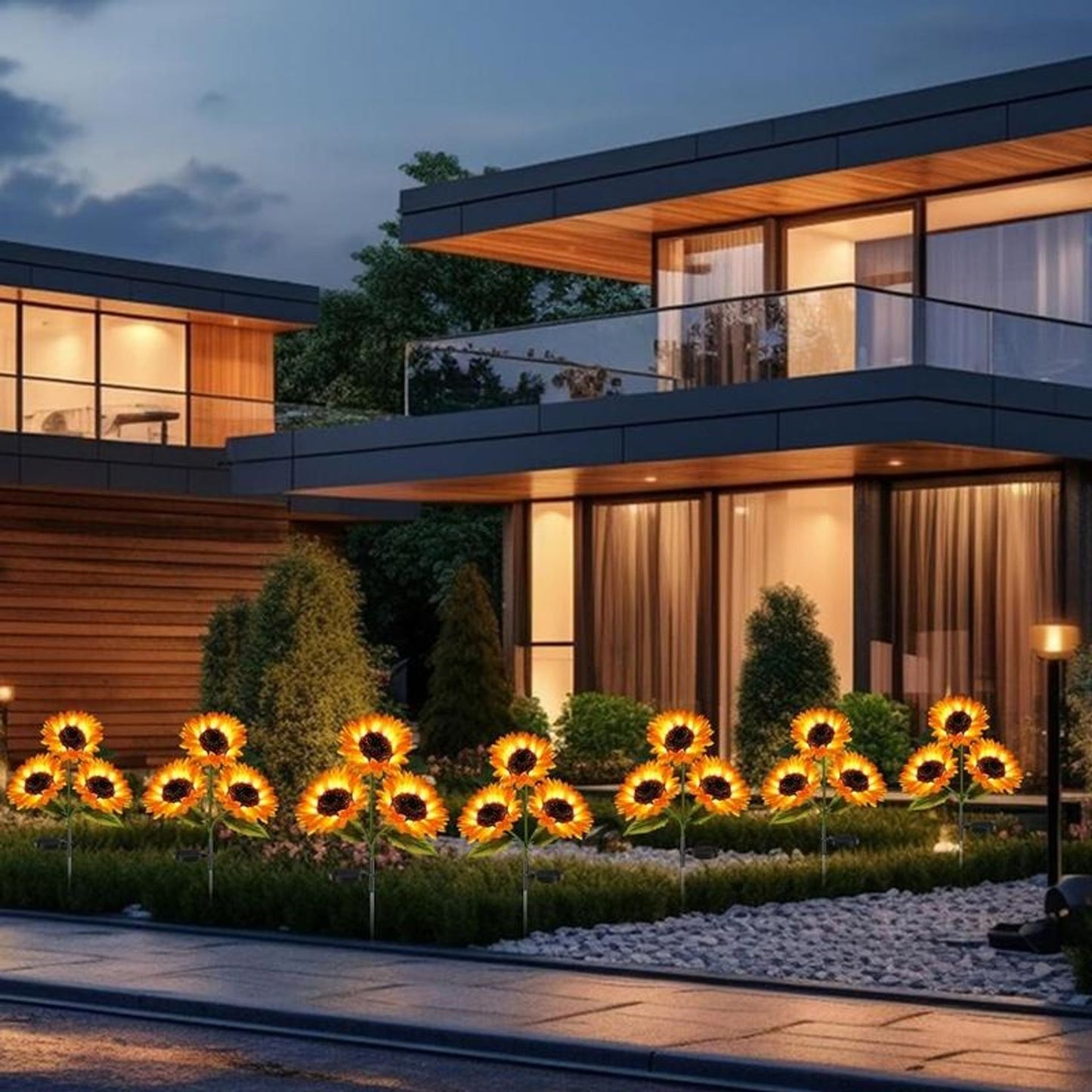 🌞Women's Equality Day - Solar LED Sunflower Garden Lights-29.6inch/75cm