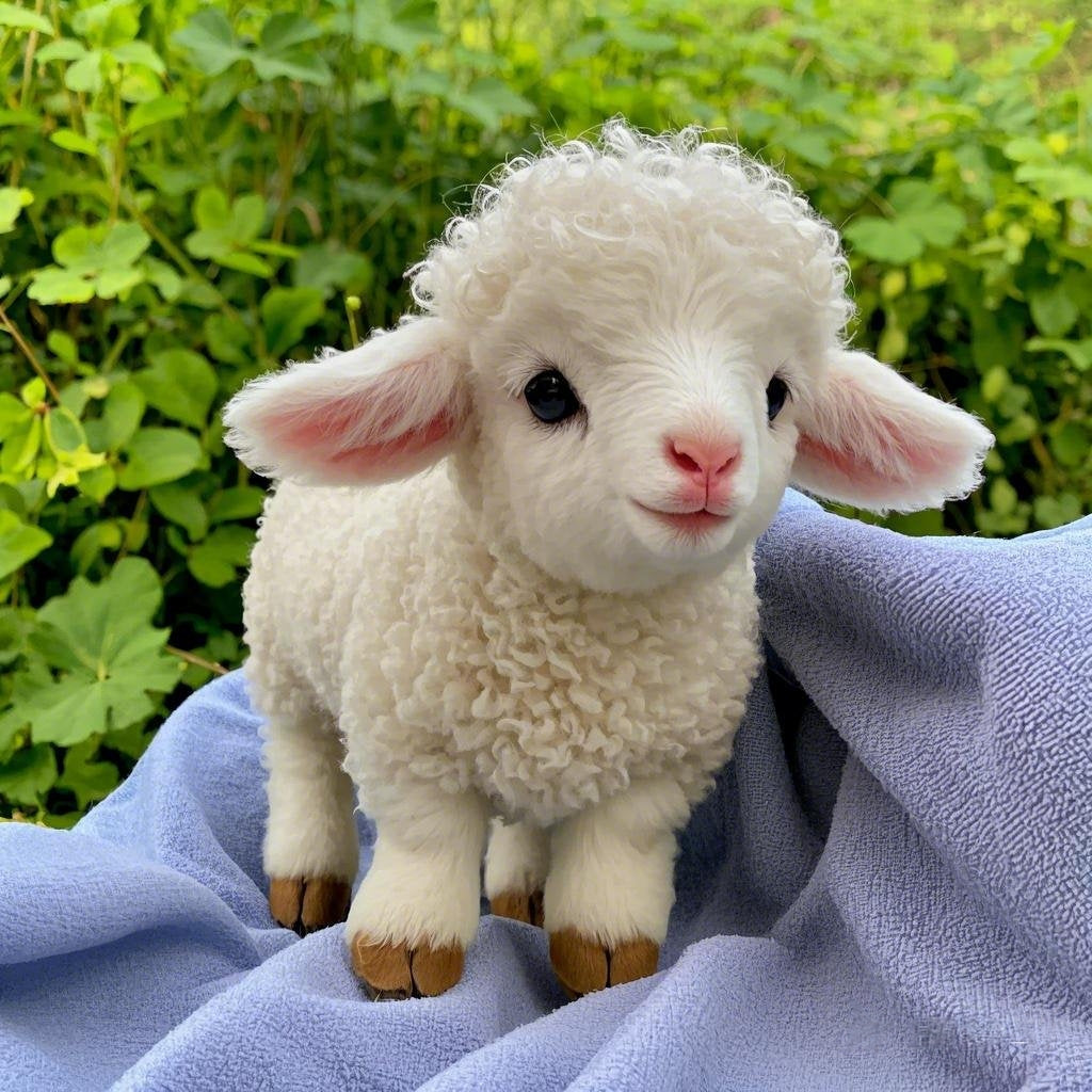 š LambieSoftā¢ Adorable Plush Lamb - Your Cuddly Toy Lamb
