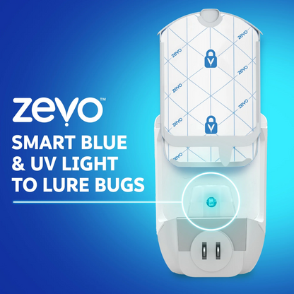 Zevo MAX Bug Catcher & Fly Trap for Indoors - Flying Insect Trap for Gnats, House & Fruit Flies - Use in Any Room - No-Mess Disposal