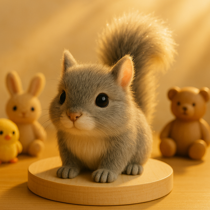 Wiggletail™ Adorable Lifelike Plush Squirrel - Huggable Fun for All Ages