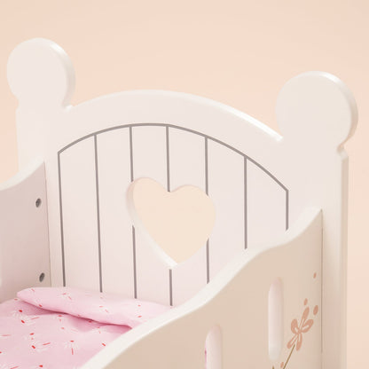 ROBUD Baby Wooden Doll Crib 18inch WRP01