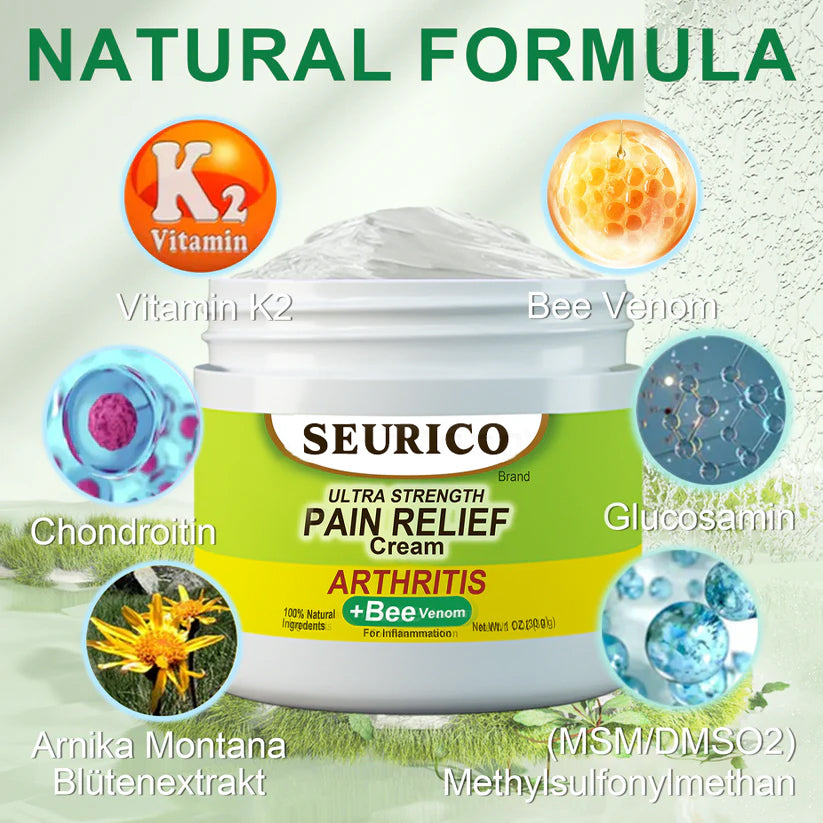 Seurico™ Bee Venom Joint & Bone Therapy Cream (Full Body Recovery, Pure Natural Formula)