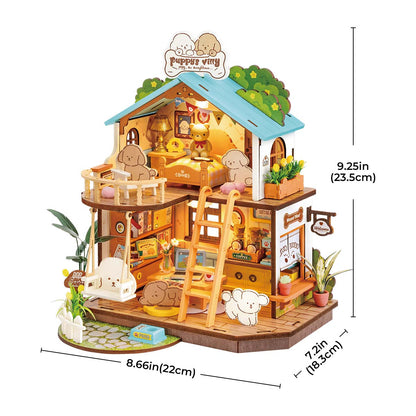 Rolife Puppy's Cozy Villa DIY Miniature House DG169