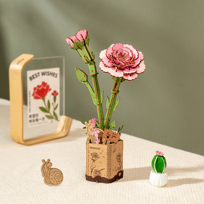 Rowood DIY Wooden Flower Bouquet 3D Wooden Puzzle TW01H