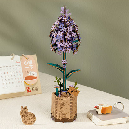 Rowood DIY Wooden Flower Bouquet 3D Wooden Puzzle TW01H