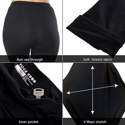 Slimming Workout Compression Leggings with Hidden Pocket