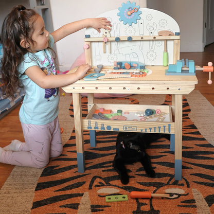 ROBUD Toy Workbench Tool Bench Set for Kids WG200