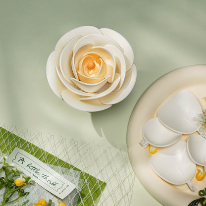 ROKR White Camellia DIY 3D Puzzle Model AF011