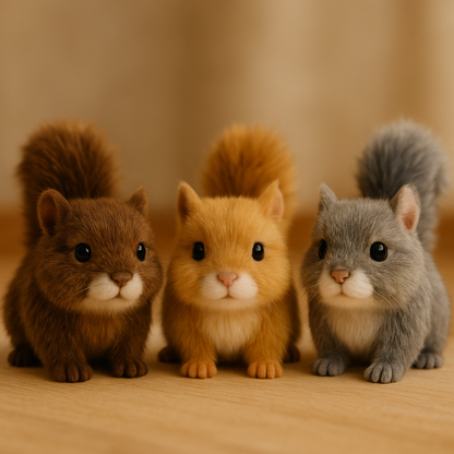 Wiggletail™ Adorable Lifelike Plush Squirrel - Huggable Fun for All Ages