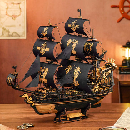 ROKR The Seahorse Barque 3D Wooden Puzzle MCB02
