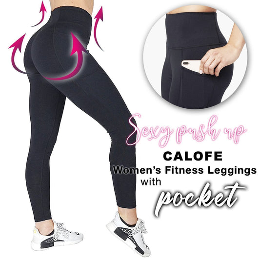 Slimming Workout Compression Leggings with Hidden Pocket