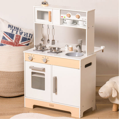ROBUD Pretend Toddlers Kitchen Toy with DIY Creative Chalkboard WCF06