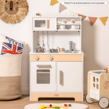 ROBUD Pretend Toddlers Kitchen Toy with DIY Creative Chalkboard WCF06
