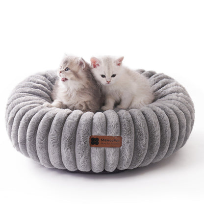 Aspen Fleece Cat & Dog Donut Bed