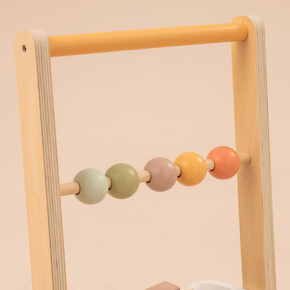 ROBUD Wooden Baby Push Walker Toy with Blocks WG189