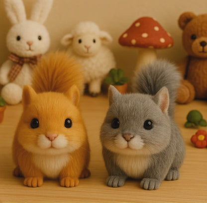 Wiggletail™ Adorable Lifelike Plush Squirrel - Huggable Fun for All Ages
