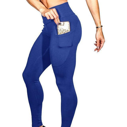 Slimming Workout Compression Leggings with Hidden Pocket