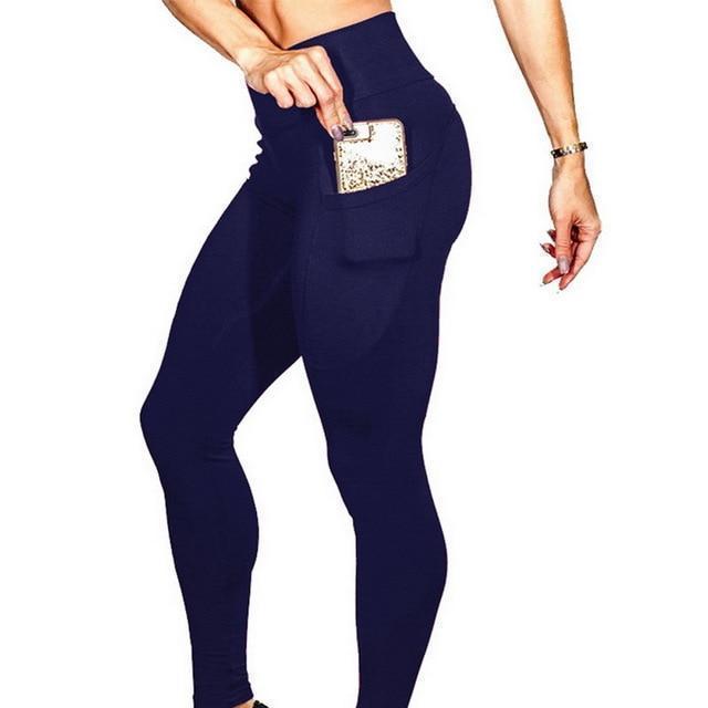 Slimming Workout Compression Leggings with Hidden Pocket