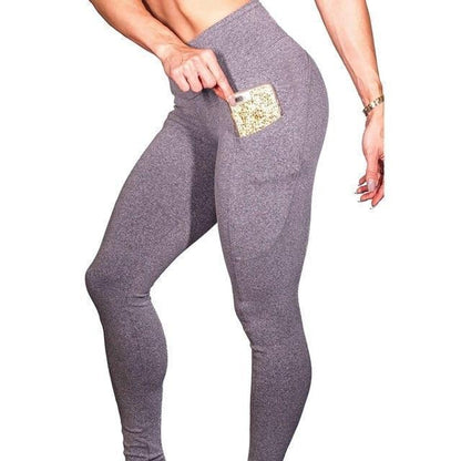 Slimming Workout Compression Leggings with Hidden Pocket